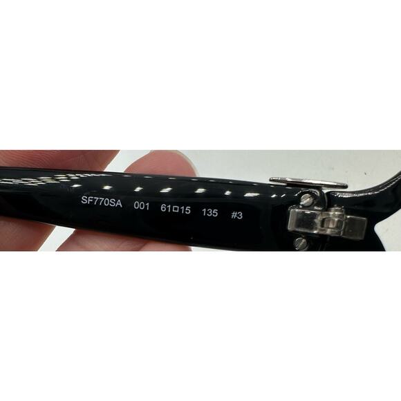 Salvatore Ferragamo SF 770SA 001 Oval Sunglasses 61MM Black Gray New main image 6